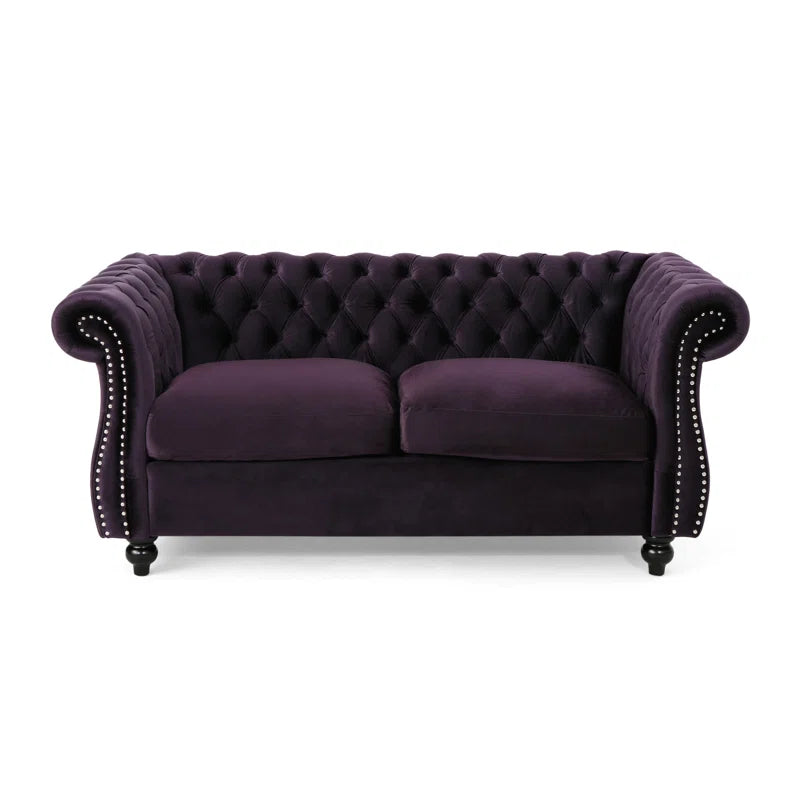Pasillas 61.7'' Rolled Arm Modular Loveseat Sofa