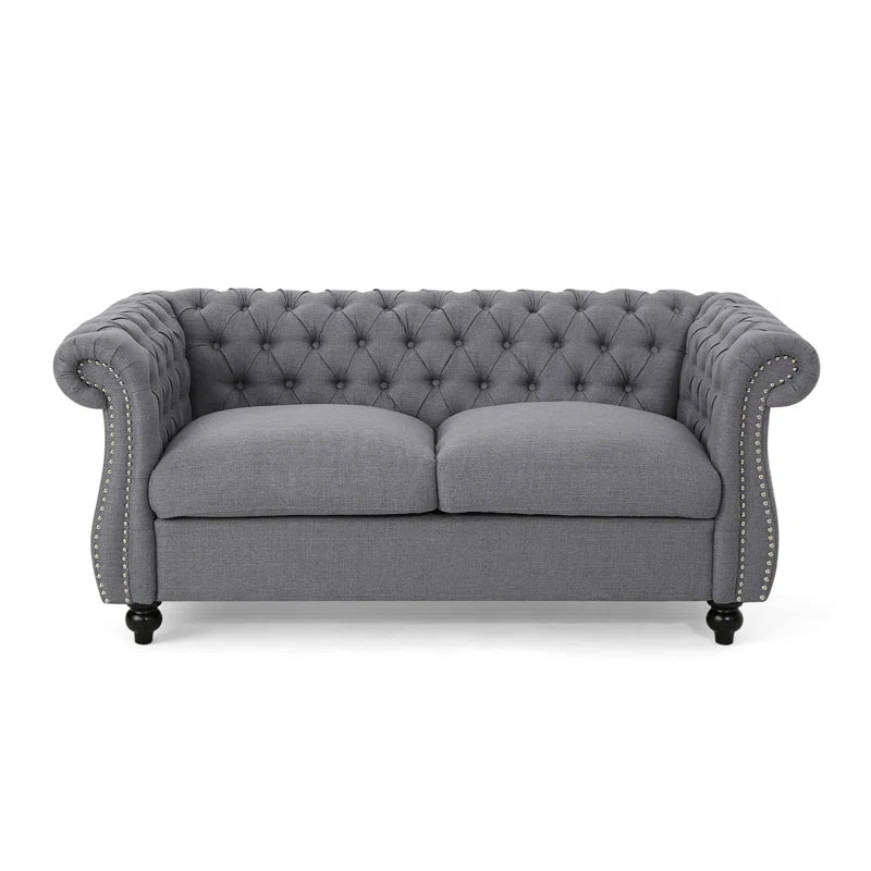 Pasillas 61.7'' Rolled Arm Modular Loveseat Sofa