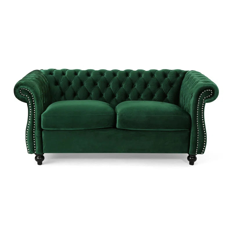 Pasillas 61.7'' Rolled Arm Modular Loveseat Sofa