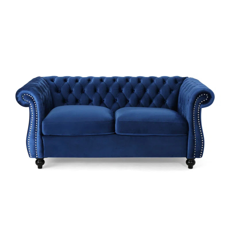 Pasillas 61.7'' Rolled Arm Modular Loveseat Sofa