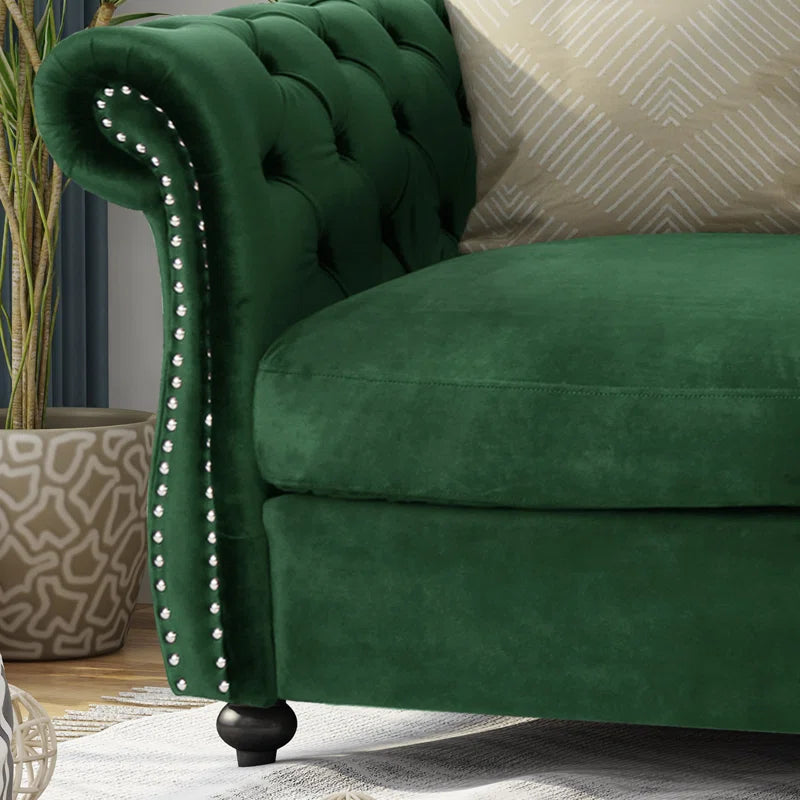 Pasillas 61.7'' Rolled Arm Modular Loveseat Sofa