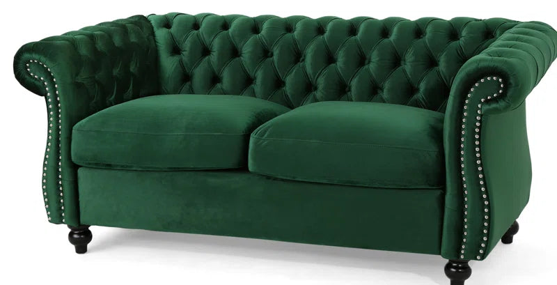 Pasillas 61.7'' Rolled Arm Modular Loveseat Sofa