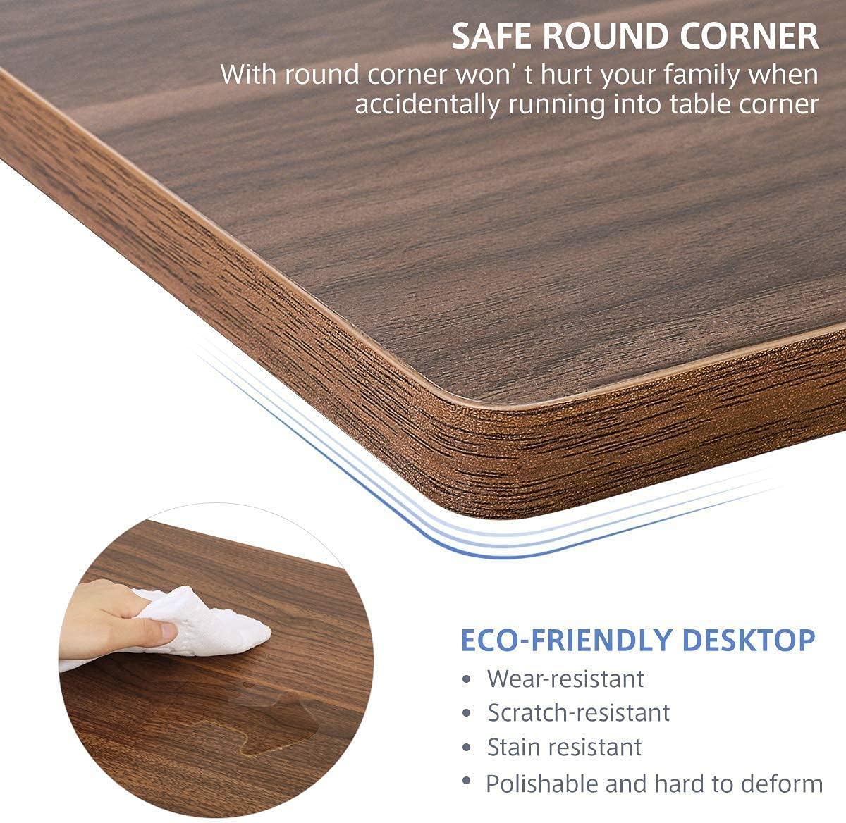 Modern C-Shaped Side Table – Wood Black Metal