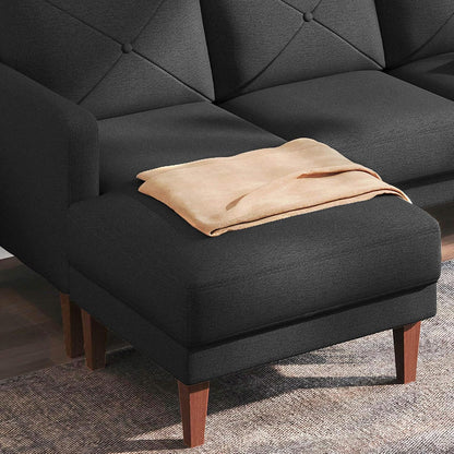 Belffin Convertible Sectional Sofa Couch with Chaise – Modern L-Shaped Comfort