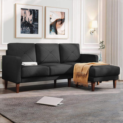 Belffin Convertible Sectional Sofa Couch with Chaise – Modern L-Shaped Comfort