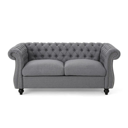 Pasillas 61.7'' Rolled Arm Modular Loveseat Sofa