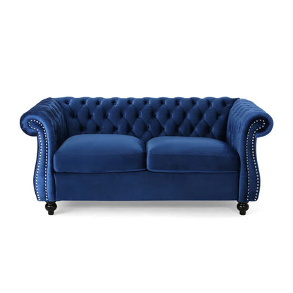 Pasillas 61.7'' Rolled Arm Modular Loveseat Sofa